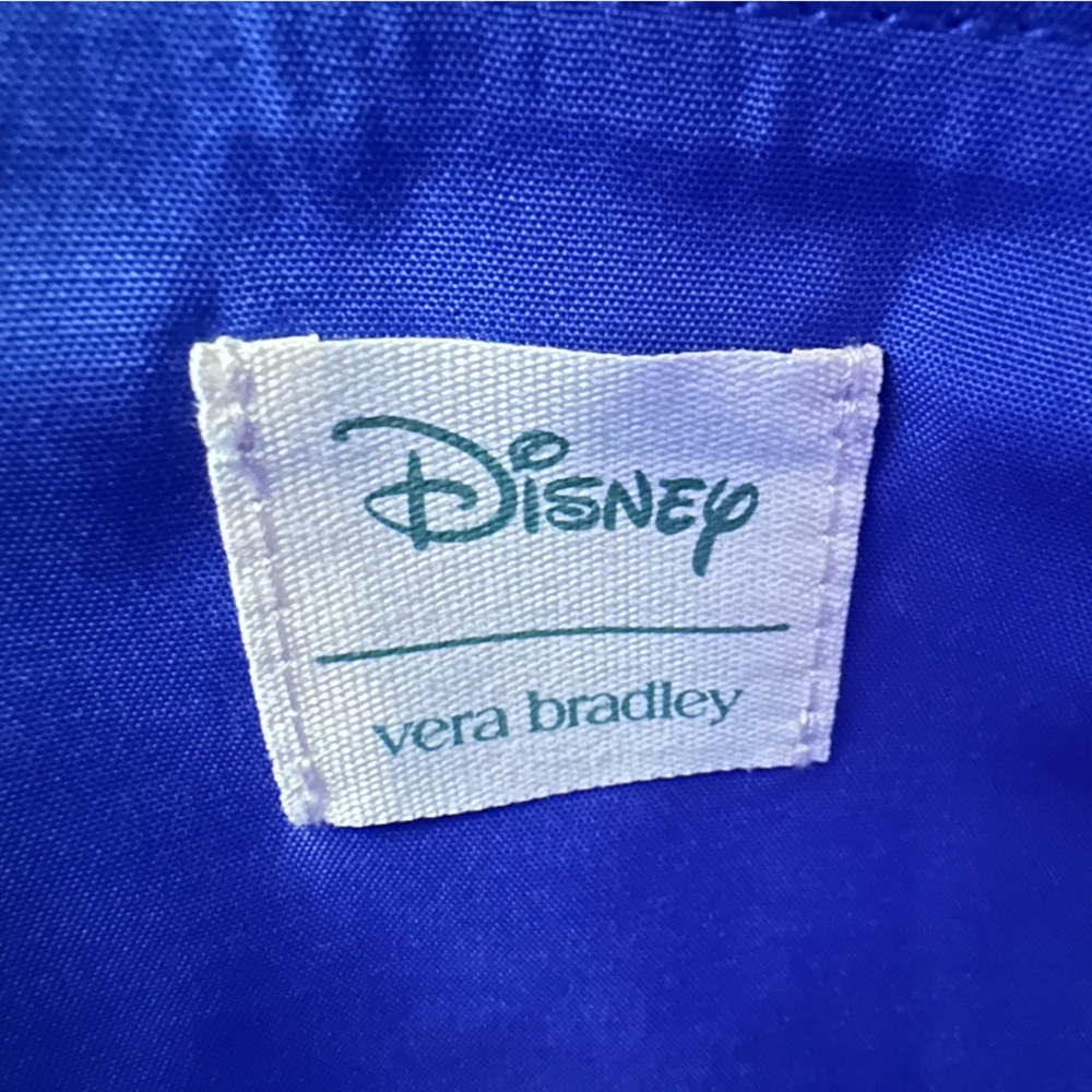 Disney Vera Bradley Little Mermaid large hipster Ariel Floral deep ultramarine - Picture 7 of 8